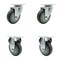 Service Caster FG27275 FG25656 Rubbermaid Cube Utility Truck Quiet Replacement Caster Set, 4PK RUB-SCC-20S414-TPRB-2-R-2 - alternate 1